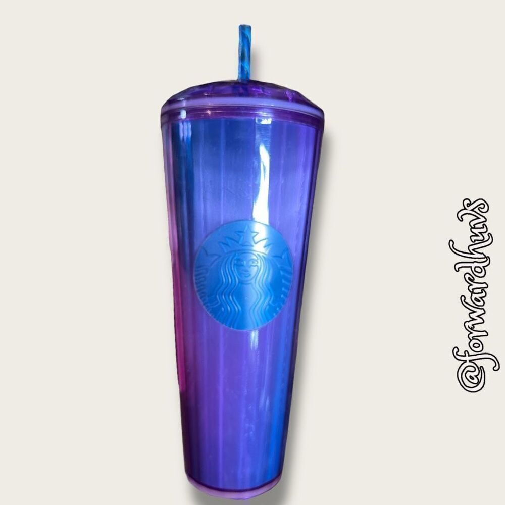 Starbucks Purple Kaleidoscope Dome Cold Cup Tumbler - 24 ounce